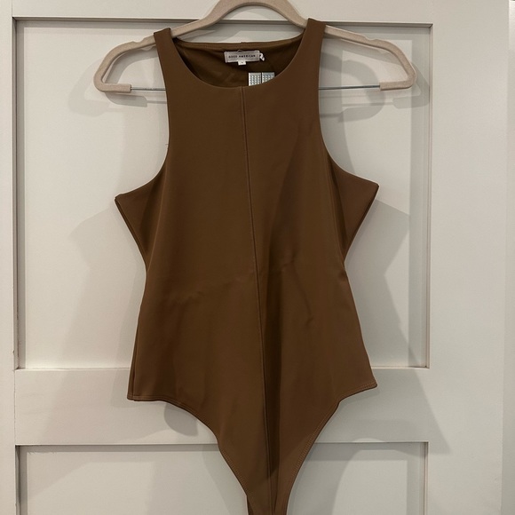 Good American leather bodysuit - size 1/SM (color is best shown in zoomed pic) - Picture 3 of 6
